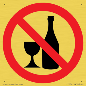 Prohibition: No alcohol